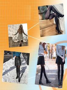 Eine großformatige Damen Winter Strumpfhose, mit Fleecefutter und dickem Grundstoff, weiches und elastisches Hochbund Design, lange Röhrensocken für Herbst und Winter, ein warmes Bein-Accessoire, geeignet für tägliche Ausflüge im Herbst und Winter, für Dates und Fotoshootings um die Beine schlanker erscheinen zu lassen.