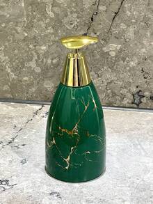 Nowoczesny, minimalistyczny, czarno-biały, marmurowy dozownik do mydła w butelce z ceramiki ze złotą głowicą pompki, łazienkowe pojemniki na mydło w płynie/szampon/balsam do łazienki, do użytku hotelowego i domowego