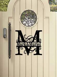 1 Fine Metal Art Logo - Personalized Last Name Logo, Name Design, Home Decoration With Custom Initials Thumbnail, Classic Style, Wall-Mounted Wall Art Decoration For Theme Parties, Perfect Heartfelt Gifts For Friends And Family, Customizable Wedding Gifts., Valentine Day, Valentine Day Decor Ornamental Exquisite, High-Quality Custom, Personalized, Unique Ideal Gifts For Her Pets ,Forever Love - Multicolor - View 4