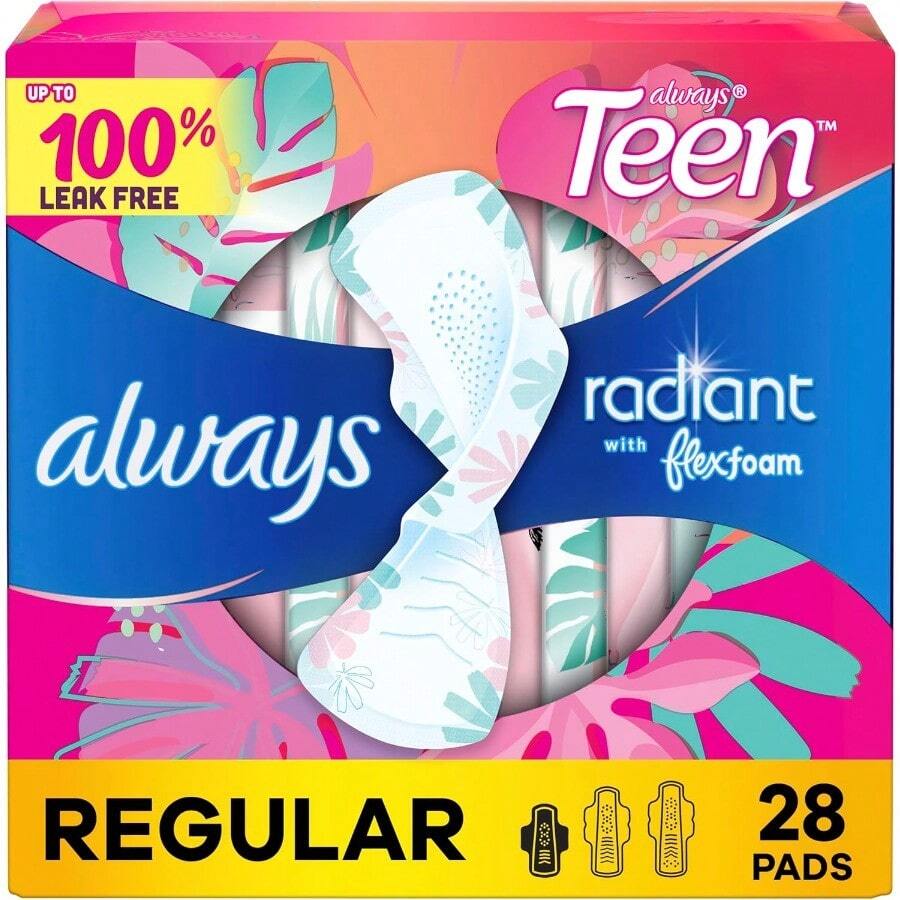 Always Totally Teen Radiant Infinity Pads 28 Count - 28UnidadPaquetede1 - Ver 1