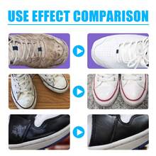 White Shoe Cleaner Quickly Remove Stains Yellow Edges Suitable For White Shoes Boots Canvas Leather Shoe Sneakers Portable No-Rinse White Shoe Whitening Cleaner - 白色 - 查看 8