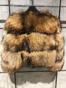 Magic Mia Women's Brown Faux Fur Cropped Jacket - Fluffy Sleeve Coat With Luxurious Plush Texture | Oversized Vegan Fur For Street Style, Winter Parties & Evening Events - 棕色 - 查看 8