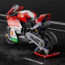 Dekoracja świąteczna 863 szt. V4 Zestaw klocków motocyklowych, seria Technic Super Model motocykla, techniczne wyścigi, zabawki montażowe dla dorosłych, prezent urodzinowy / prezenty świąteczne