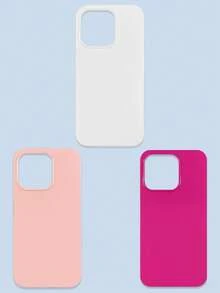 3 件装极简纯色多巴胺手机壳，果冻色系，白色/粉色/玫瑰红，兼容 和 Galaxy 系列手机，包括 17 Pro Max、Galaxy S26/S26 Plus/S26 Ultra。 - 彩色 - 查看 26
