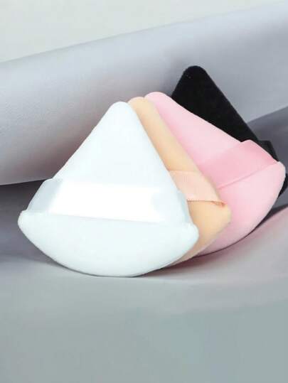 6/3 esponjas triangulares de maquiagem, ferramentas de maquiagem reutilizáveis para base, corretivo, creme BB, protetor solar, iluminador, blush, adequadas para viagens e uso doméstico