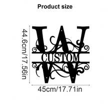 1 Fine Metal Art Logo - Personalized Last Name Logo, Name Design, Home Decoration With Custom Initials Thumbnail, Classic Style, Wall-Mounted Wall Art Decoration For Theme Parties, Perfect Heartfelt Gifts For Friends And Family, Customizable Wedding Gifts., Valentine Day, Valentine Day Decor Ornamental Exquisite, High-Quality Custom, Personalized, Unique Ideal Gifts For Her Pets ,Forever Love - Multicolor - View 94