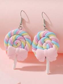 Lollipop Charm Drop Earrings