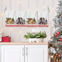 2/4/48 piezas Toallas de cocina navideñas vintage - Toallas de plato y mano ultra suaves y absorbentes de poliéster con diseño de perro lindo y cuadros rojos y blancos a cuadros búfalo - Perfectas para decoración navideña y regalos de Año Nuevo