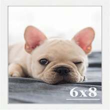 RUN HELIX 6x8 Picture Frames,Simple Designed Photo Frame,Certificate Document Frame For Horizontal And Vertical Formats,6x8 Poster Photo Frame Wall Gallery Home Office Decor,White - ColorH - View 1