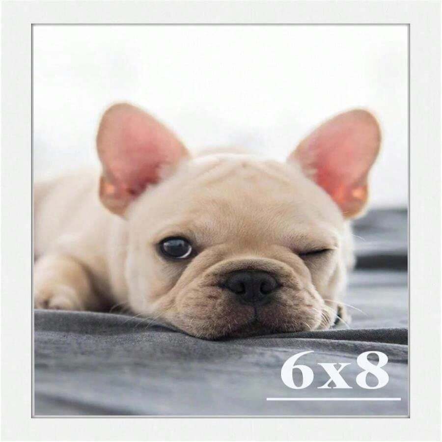 RUN HELIX 6x8 Picture Frames,Simple Designed Photo Frame,Certificate Document Frame For Horizontal And Vertical Formats,6x8 Poster Photo Frame Wall Gallery Home Office Decor,White - ColorH - View 1