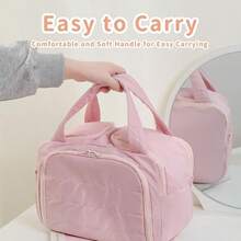 Convely Toiletry Bag Travelfree Toiletry Bag 4in1 Travel Organizer Large Capacity Waterproof with Handle Makeup Bags black - Negro - Ver 3