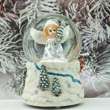 Weihnachtsgeschenke Drehende Kristallkugel Spieluhr Heim Dekoration Ornament Handwerk und Geschenke für Freunde