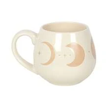 Moon Phase Rounded Mug (Beige/White) - 100% Mixed - (SD5545) - Beige - View 1