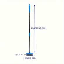 Langstiel-Bodenbürste aus Edelstahl, vielseitig und langanhaltend, ohne Strombedarf, perfekt für gründliche Reinigung von Terrassen, Bädern, Fliesen, Fugen, Küchen, Schwimmbädern, Terrassen und Garagen