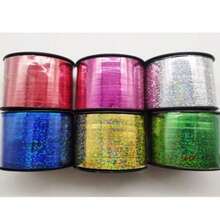 Panglică holografică 1 buc - 100 m, șnur pentru baloane, panglică pentru legat baloane, accesorii pentru decorarea baloanelor, panglică pentru baloane, panglică colorată, legături pentru împachetat cadouri, decor de Crăciun și sărbători