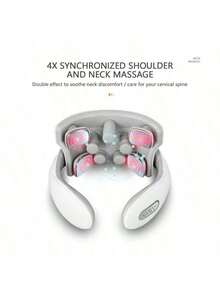 Intelligent Electric Rechargeable Heated Magnetic Pulse Neck Massager