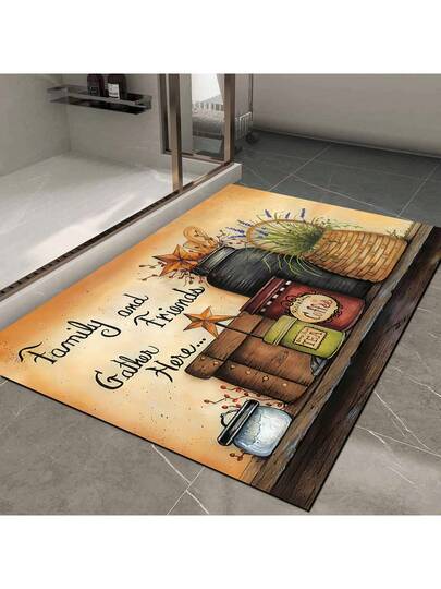 Pearl Digital Non Slip Printed Turkish Vloerkleed AL4024 Zachte Touch, Washable Tapijt Felt Backing PC's Moderne ative Vloer Mat, Living Room, Bedroom, Kitchen, Hallway Or Entryway Available In Many Sizes. Quick Drying, Highly Absorbent, Soft, Com Tafel Both Indoor Outdoor view 4