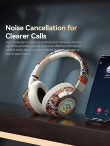 Wireless Over-Ear Headphones With Microphone, HIFI Stereo Gaming Headphones With Deep Base, Built-In Microphone For Clear Communication, Lightweight Immersive Audio For PC/Mobile Phone Kid-Friendly & Lightweight Build