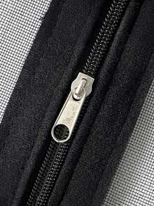 [1 包] 黑色拉链蚊帐 - 多种尺寸可选，可重复使用，防虫防尘，拉链设计，快速钩环安装，透气可洗，适用于卧室、客厅和阳台，春夏季必备 - 黑色 - 查看 4