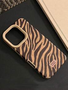 Capa de celular macia com estampa de zebra, 1 peça, capa protetora antiderrapante de cobertura total, compatível com Samsung/ 11/12/13/14/15/16 Pro Max - Multicolorido - Ver 6