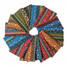 Fat Quarters Fabric Bundles, Colored Printing Fabrics Pattern Fabric Quilting Squares Handmade Patchwork Quarter Sheets Set For Sewing