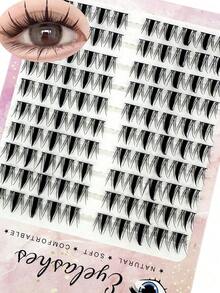 !! !10Rows Cosplay DIY Natural Clusters Eyelash, False Individual Eyelashes, Soft Eyelashes Bunches, Manga Lashes Thick For Makeup Lash Clusters, Eyelash Clusters, Individual Eyelashes, Lashes, Fake Lashes.Random Style Delivery.