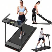 1PC Treadmill For Home, Treadmill With Handles, 3.0HP Portable Foldable Treadmills For Home,Walking Pad Treadmill With Handle Bar, Folding Compact Treadmill For Small Space,LED Dispay, 300LBS Capacity,Family Gift - 美規B型插(110-127V) - 查看 1