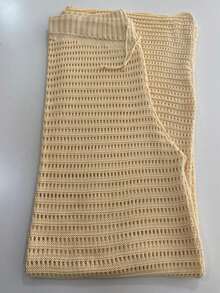Crochet Knit Beach Cover-Up Pants Women's Fashion Knit Summer - Màu vàng - Xem 2