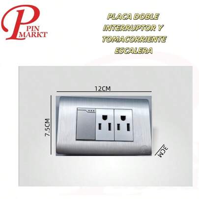 Placa Apagador y Contacto