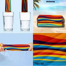 1 pezzo Asciugamano da spiaggia extra large e extra morbido per adulti - Asciugatura rapida, super assorbente, leggero, con strisce colorate - Ideale per viaggi e nuoto