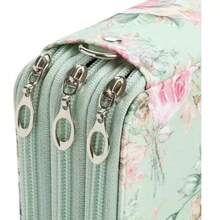 1pc Oxford Cloth Large Capacity Pencil Case, Student Stationery Bag With 78 Compartments, Suitable For Fine Art Drawing, Sketching Brush Storage