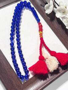 全新三流苏树脂念珠，适合穆斯林日常祈祷和佩戴 - 彩色 - 查看 7