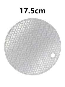 Dessous de plat rond épais en silicone résistant à la chaleur, facile à nettoyer, set de dessous de plat noirs résistants à la chaleur. Set de dessous de plat en silicone - Maniques résistantes à la chaleur antidérapantes, ustensiles de cuisine antidérapants pour la maison, tapis d'isolation en nid d'abeille, tapis de table à manger, tapis de casserole, tapis de table à manger, tapis de tasse pour la cuisine