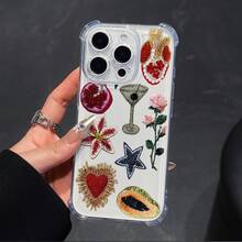 Funda transparente para teléfono de cuatro esquinas anti-caída adecuada para iPhone17aire/16/15/14/13/12/11.Profesionalmáximo14/15/16Además, 16E, 12/13mini, X/XS/XR/XSMax, compatible con Samsung Galaxy.A03/A04/A05/A05S/A06/A12/A13/A15/A16/A21S/A24/A25/A32/A34/A35/A54/A55/A56, S20/S21/S22/S23/S24FE/Plus/Ultra, F15, M35/M55, Note20/Note20UltraFunda para teléfono móvil, carcasa suave de TPU, patrón impreso, adecuada para hombres y mujeres, sencilla y personalizada, protección a prueba de golpes - transparente - Ver 1