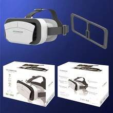 VR Headset For IPhone Or Android, Adjustable Virtual Reality Anti-Blue Light 3D VR Glasses Headset Helmets, Compatible 5.0-7.0 Inch With Controller, For Watching 3D VR Content - Ga10 - View 6