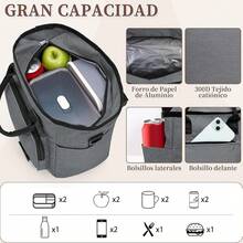 Lunch Bag - Gris - View 4