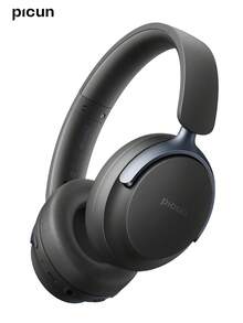 PICUN NC60 Hybrid Active Noise Cancelling Headphones, Dynamic Head Tracking, 130Hrs Playtime, Wireless 5.4 Over Ear Headphones, 0.02s Low Latency Gmaing Mode, 48dB Adaptive Noise Cancelling, Foldable & Lightweight Wear Headphones For Travel, Home