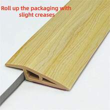 1 Roll Of 39.37 Inch PVC Floor Transition Strip,20mm Height Threshold Ramp Self-Adhesive Carpet Edge Trim For Doorways, Designed To Reduce Overlapping Edges For Laminate Flooring, Carpets, And Tiles