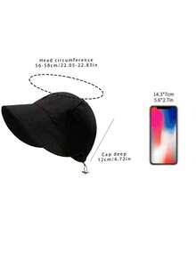 Gorra de béisbol con cordón y patrón de gofre para mujer, sombrero de sol de moda para protección solar, playa y viajes - Multicolor - Ver 3