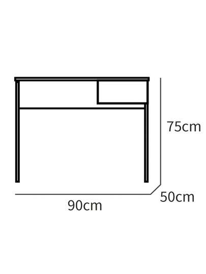 Briebe Computer Bureau 75x90x50cm ✅Shipping 24/48h✅1 Storage Drawer, Office, Youth Room, Desk, Briebe, Prakt, Brown, ESC1189CAB view 5