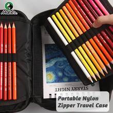 48/72/120 Slots Large Capacity Portable Colored Pencil Case, Black Fabric Zipper Storage Bag, Suitable For Adults, Professionals, Artists, Ideal For Birthday, Travel And More - 1pc Black - View 5