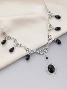 1 chiếc vòng cổ choker hình ma cà rồng, trang sức Gothic, phong cách Victoria, cổ điển, hình bướm, giọt máu, phong cách Pagan, phù thủy, độc đáo, dành cho nữ. - vòng cổ - Xem 9