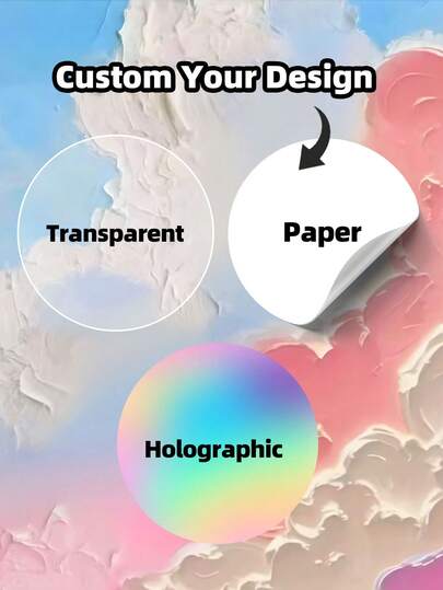 1~240pcs Personalized Labels - Custom Stickers With Any Text, Image, Custom Thank You Labels Stickers,Waterproof Stickers, Customizable Photo Portraits, Custom Thank-You Label Stickers, Colorful Customization, Personalization, School, Home, Office, Multifunctional, Housewarming, Home And Life, Art, Handicrafts And Sewing