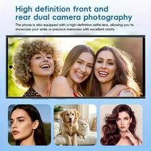 2025 New S25 Ultra Android Smartphone Unlocked Dual-SlM With Android 14, 8GB+256GB RAM, 6.8-Inch HD Display, 7300mAh Battery, 108+48MPCamera, Face Unlock, GPS, Built-In Pen, Comes With Earphones, Case, TypeC Cable, Screen Protector, Holiday Birthday Gift, Travel Companion, Premium Build, Large Screen Phone, Dual Sim Phone, Hd Display Phone, Gift Seekers, Students - Xám - Xem 5