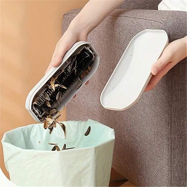 1 pezzo Spazzola di pulizia multifunzionale con setole morbide - Impugnatura confortevole, materiale durevole, per lettiera, gusci di noci, bucato, cucina, bagno, tappeti, lavandini e pavimenti, senza elettricità necessaria, universale per soggiorno e camera da letto