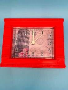 Reloj de Mesa y Escritorio Digital Portátil con Diseño Moderno CL059 - Rojo - Ver 1