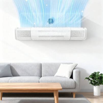 エアコン風よけカバー 伸縮自在 風避け カバー 壁掛け式 穴あけ不要 冷暖房 風向調整 直風防止 省エネ対策 取り付け簡単 エアコンルーバー