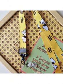 SNOOPY 1 条手机挂绳，可调节颈挂、斜挎和背挂，具有防丢失功能，圣诞节 - 彩色 - 查看 3