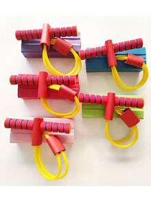 1 pezzo Trampoli in schiuma a molla - Giocattolo divertente con effetti sonori per rimbalzare e allenarsi, attrezzatura per l'equilibrio per esercizi indoor/all'aperto