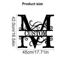 1 Fine Metal Art Logo - Personalized Last Name Logo, Name Design, Home Decoration With Custom Initials Thumbnail, Classic Style, Wall-Mounted Wall Art Decoration For Theme Parties, Perfect Heartfelt Gifts For Friends And Family, Customizable Wedding Gifts., Valentine Day, Valentine Day Decor Ornamental Exquisite, High-Quality Custom, Personalized, Unique Ideal Gifts For Her Pets ,Forever Love - Multicolor - View 101